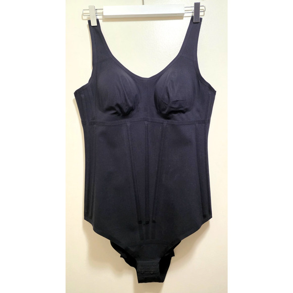 Honeylove Boldness Bodysuit Underwire Waist Smoothing Strong Support Shapewear L - Picture 1 of 6